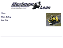 Tablet Screenshot of maxlean.com